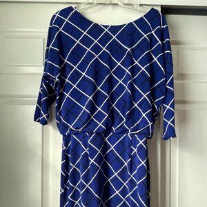 Royal Blue Banana Republic Dress Petite Medium